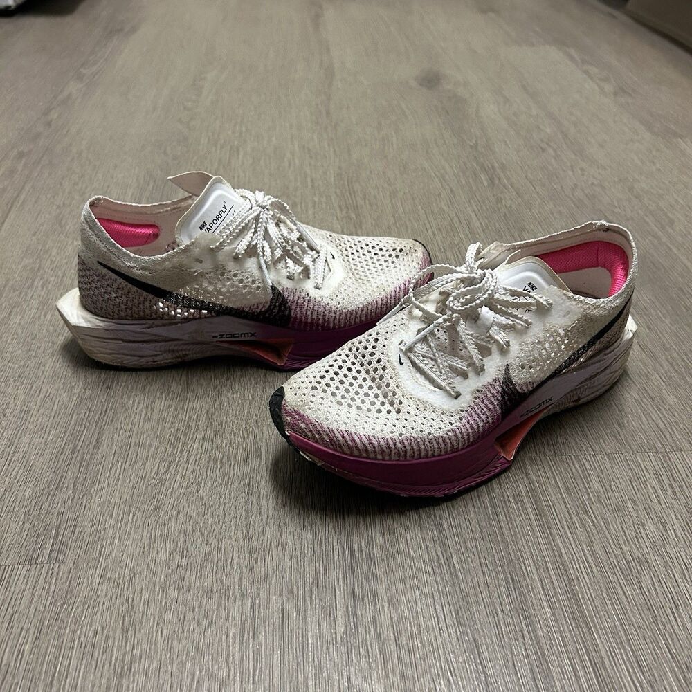 Nike ZoomX VaporFly 3 Vivid Purple Running Shoes Women's Size 6.5 | DV4130-104